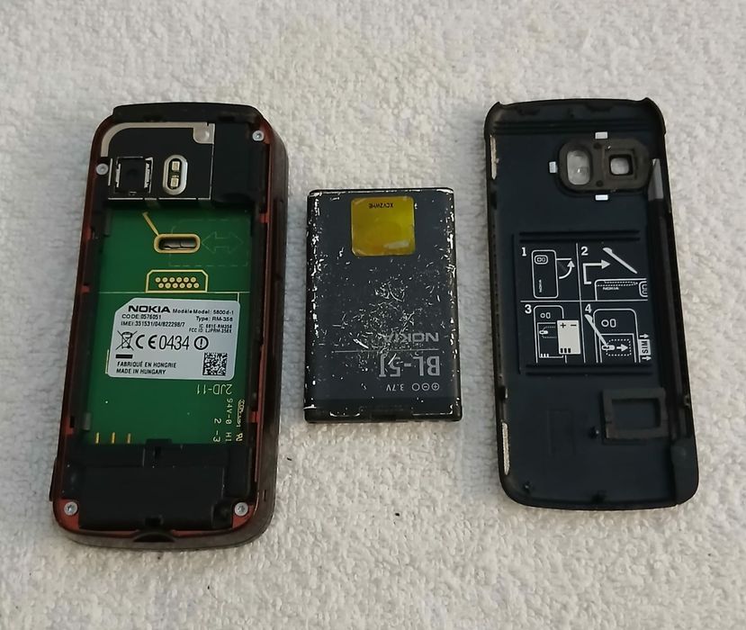 Nokia Antigo Nodelo 5800 para peças