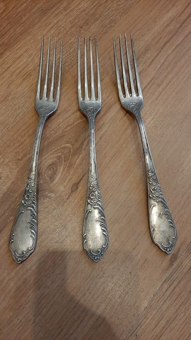 Stare Widelce Norblin wzór Aleksandra 3 sztuki