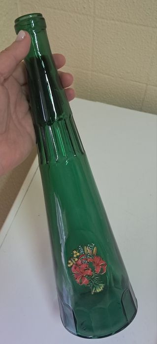 Garrafa verde vintage