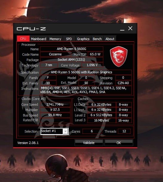 Процессор AMD Ryzen 5 5600g (З вбудованою графікою Vega 7)