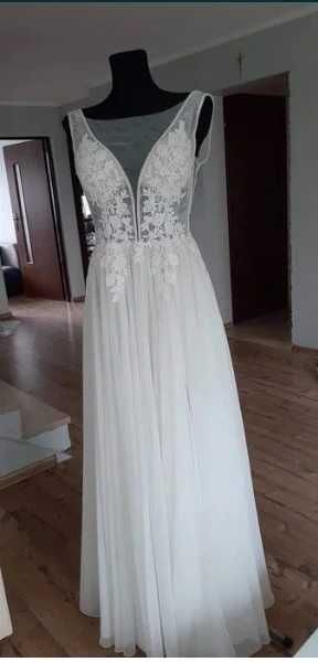 Śliczna Suknia ślubna boho 36 - 38