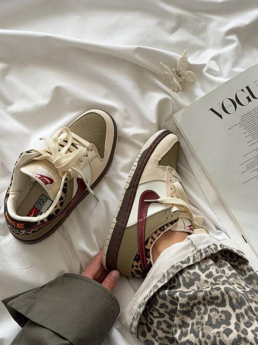 НОВИНКА! Nike SB Dunk Low White Cheetah 36 37 38 39 40 найк сб данк лоу
