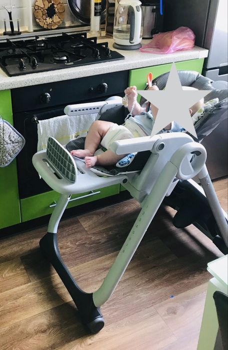 Стульчик для кормления Chicco Polly 2 Start Anthracite