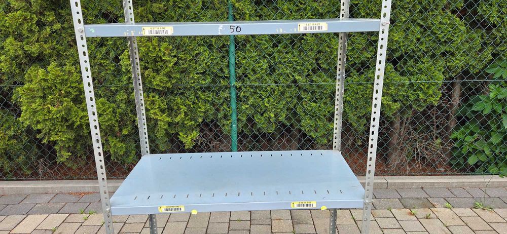 Regał skręcany wolnostojący metalowy półka50x100cm / 200cm wys 4 półki