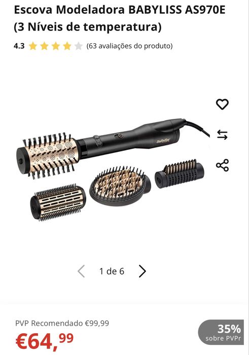 Escova modeladora BaByliss