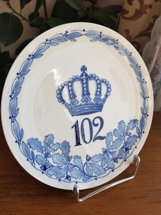 Talerz Patera Miśnia porcelana Miśnieńska 102 pułk