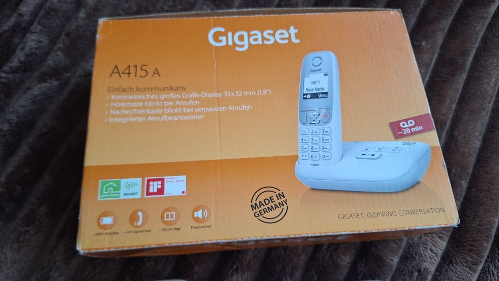 Telefon bezprzewodowy stacjonarny Gigaset A415a  , automatyczna sekretarka. 100% sprawny!
