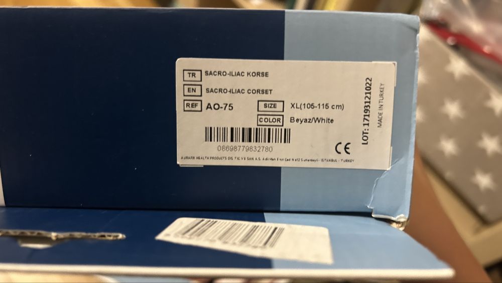 (Новий) Бандаж тазовий ортопедичний Aurafix - XL 105-115 см
