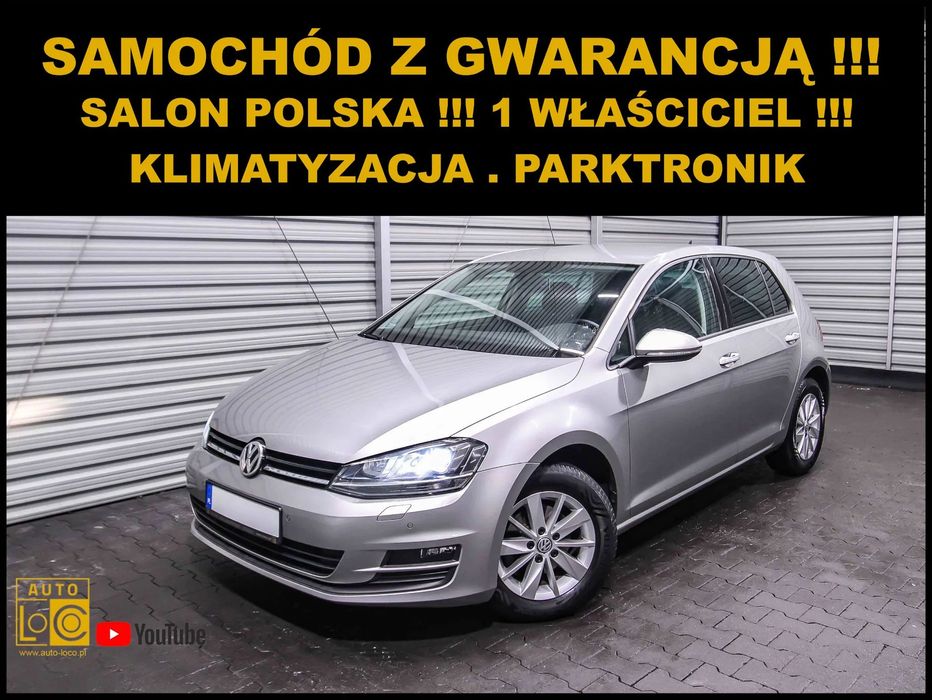 Volkswagen Golf Salon POLSKA + 1 Właściciel + SERWIS + Klima + LEDy + Parktronik  !!!