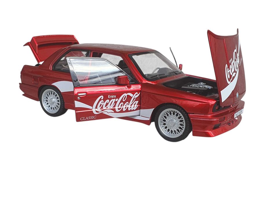 Model samochodu BMW E30 M3 Coca-Cola Classic 1:24 Model DieCast unikat