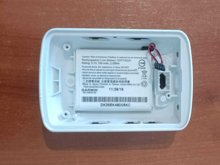 Tampa traseira branca e bateria original para garmin edge 520, GPS