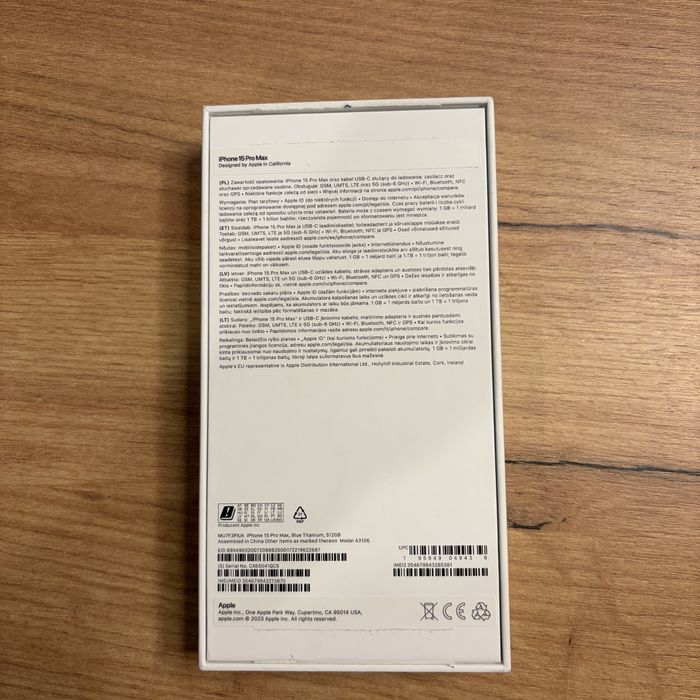 iPhone 15 Pro Max Blue Titanium 512GB bateria 88%