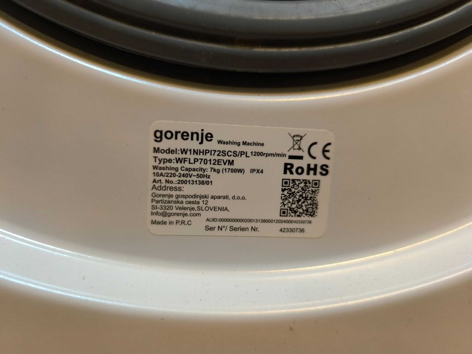 Pralka Gorenje 7kg! Gwarancja i transport