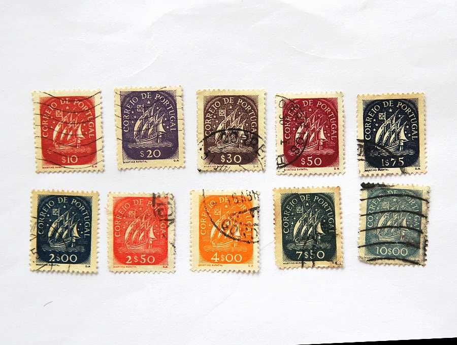 selos antigos de coleção