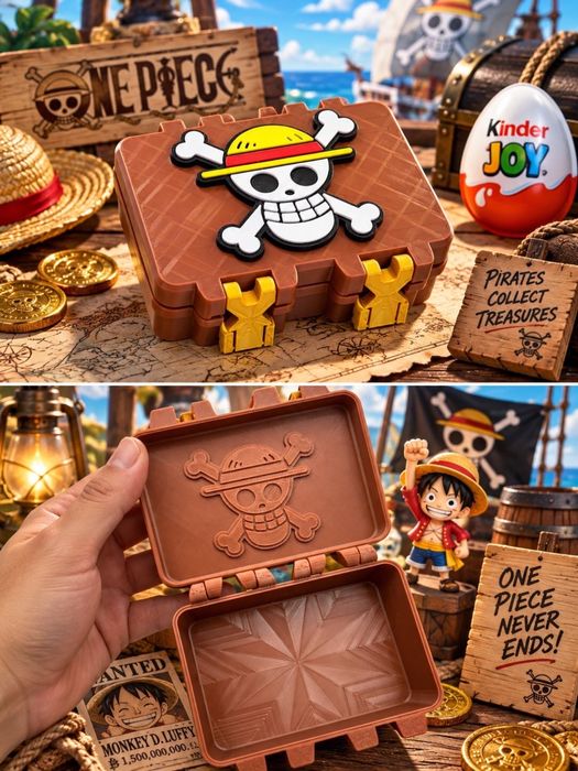 Бокс-скринька One Piece для фігурок Kinder Joy Ван Піс Кіндер