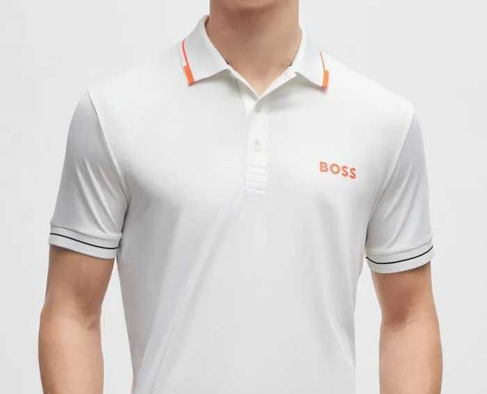 HUGO BOSS męska koszulka polo WHITE PRO