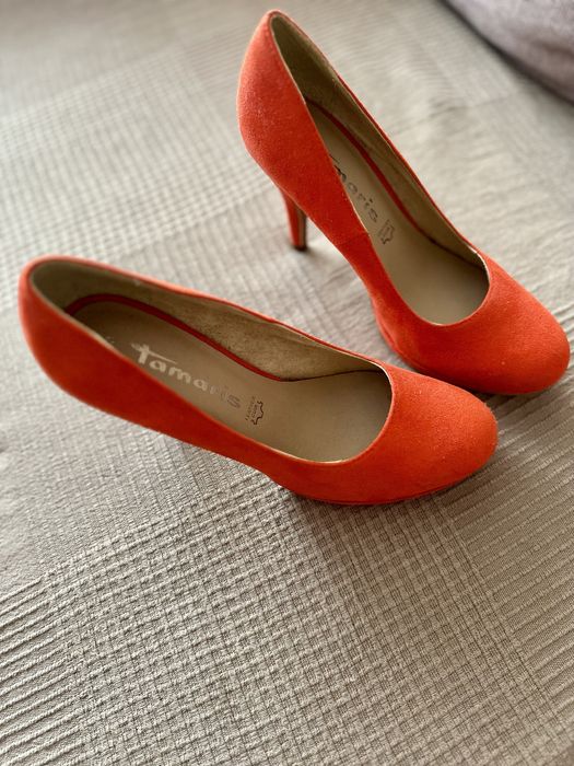 Nowe szpilki 38 TAMARIS skórzana wkładka