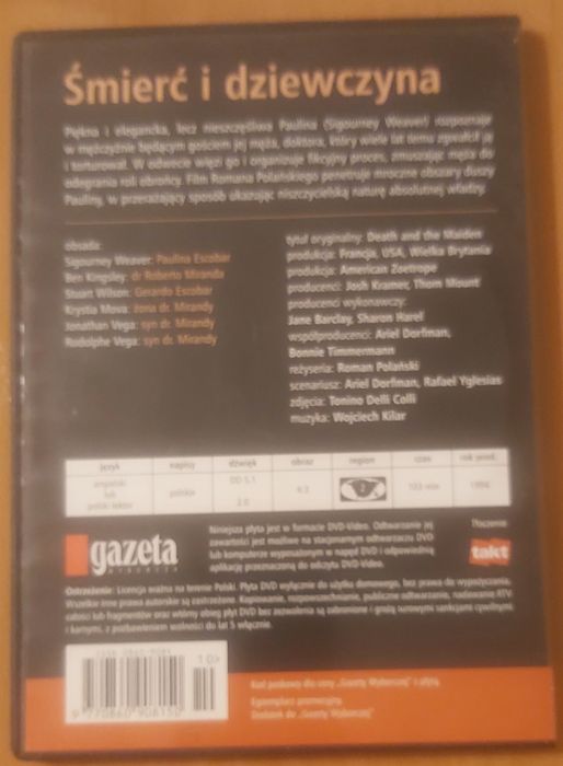 Film Śmierć  i dziewczyna.