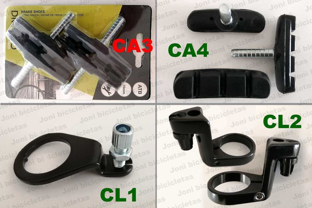 Peças de travões cantilever de bicicleta