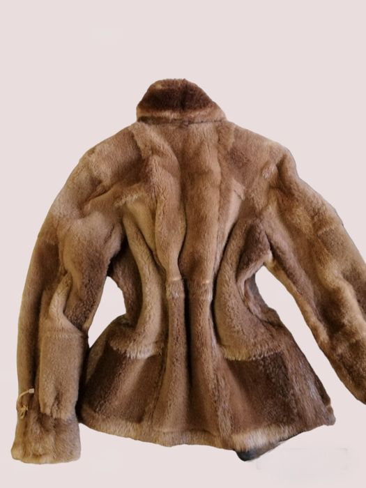 Полушубок женский из натурального меха