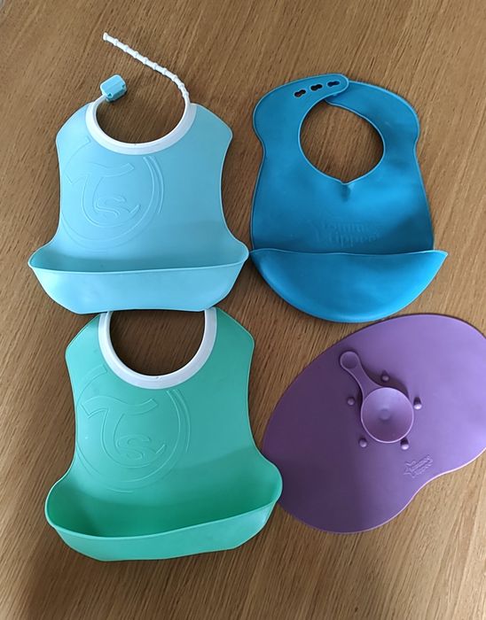 Śliniaki zestaw plus podkładka pod miskę