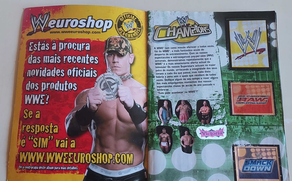 Caderneta WWE CHAMPIONS (2006) (Incompleta)