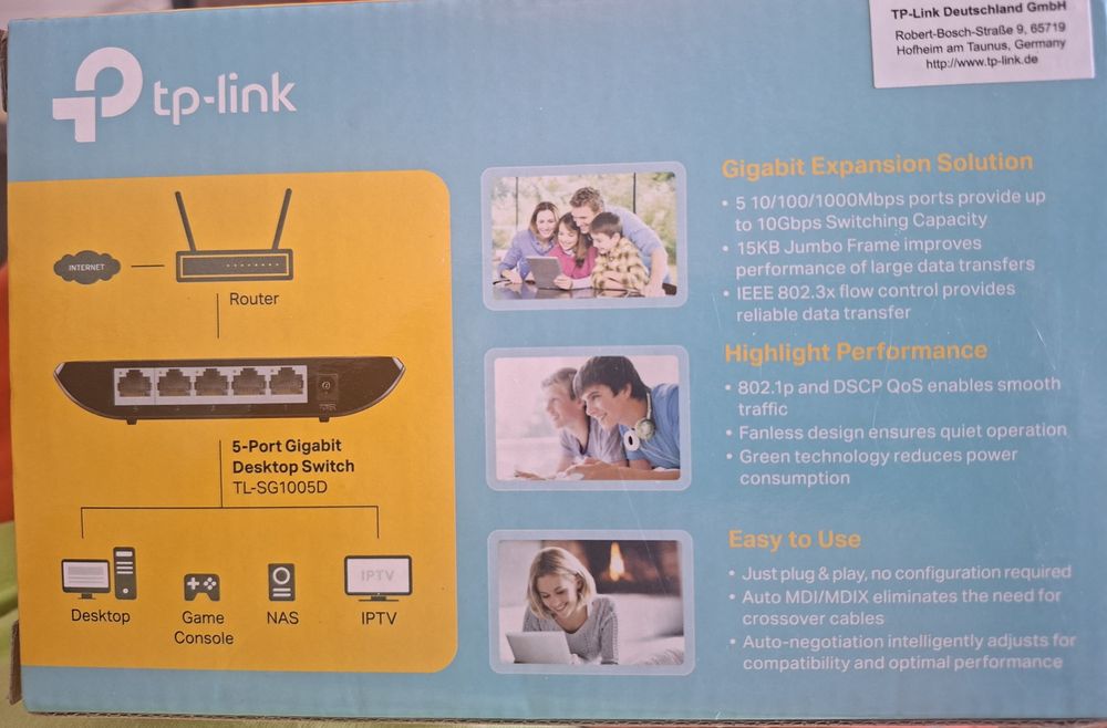 O TP-Link TL-SG1005D