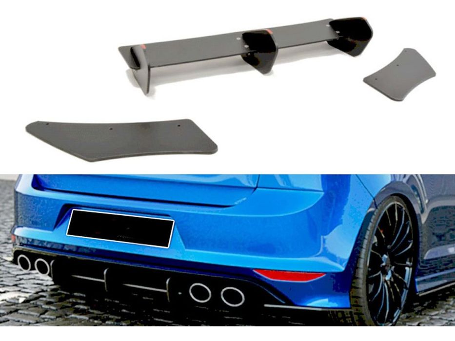 Volkswagen Golf 7 Задній дифузор DPT V4 (для R / R-Line, 2012-2019)