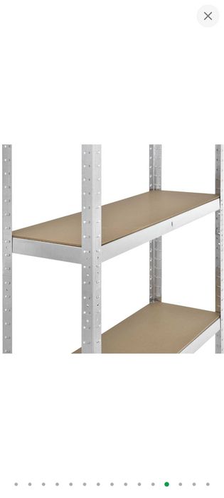 Стеллаж металлический оцинкованный " 1800х700х300 мм, 5 полок