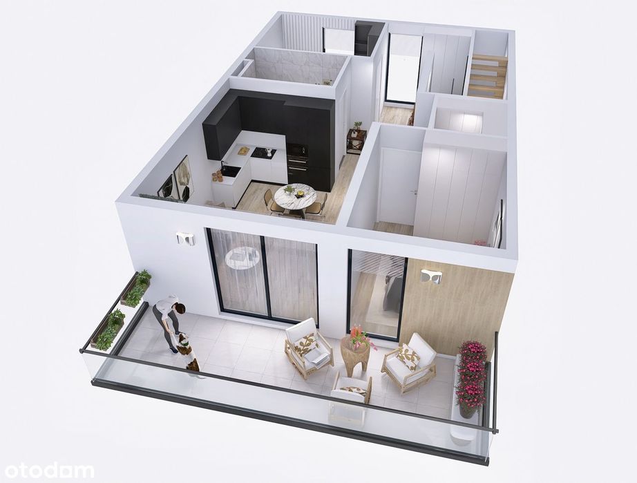 Piękny apartament dwu poziomowy z tarasem i garażem na Podolszycach