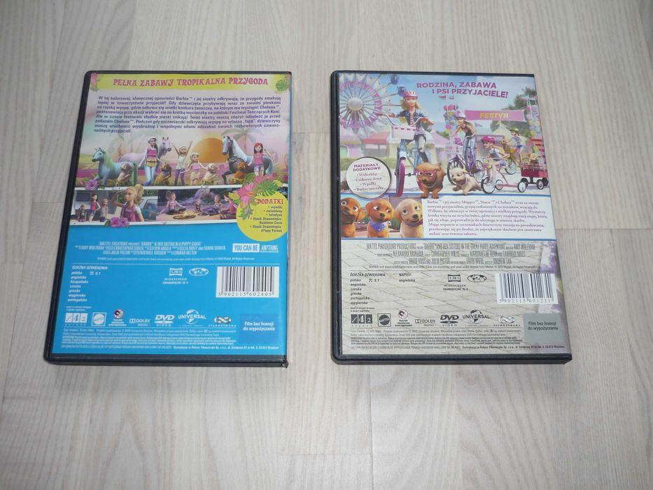 Bajka DVD Barbie na tropie piesków, Wielka przygoda z pieskami Zestaw