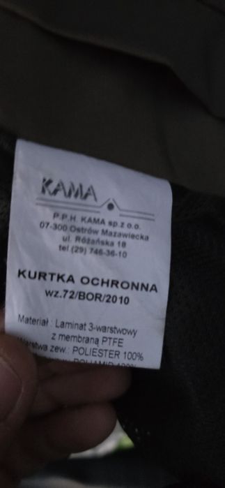 Kurtka ochronna wz 72 bor  ubranie ochronne goretex gore tex olivka