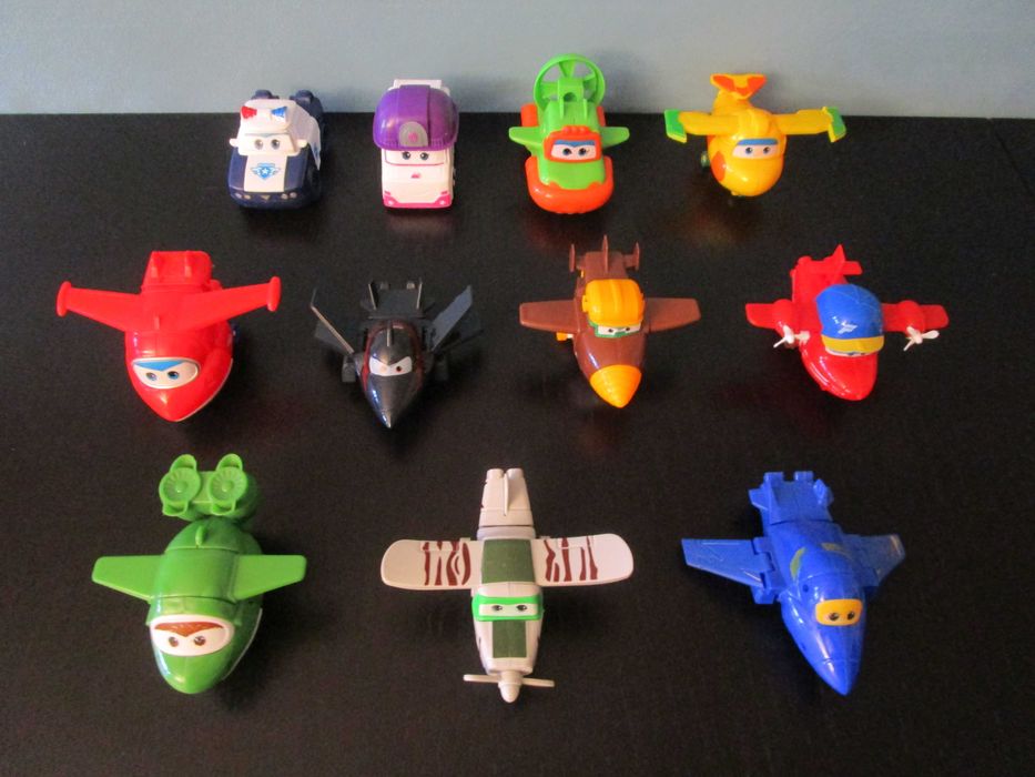 Super Wings Grandes (10cm) da 1ª, 2ª, 3ª e 4ª Temporadas