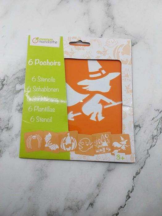 Szablony do rysowania malowania HALLOWEEN 6 SZTUK dla dzieci *5
