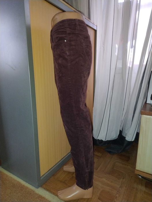 Брючки - бананы из микровельвета, размер 16 - L - 50