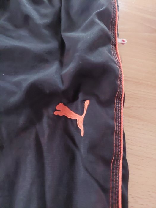 Spodnie męskie, dresy Puma, śliski materiał