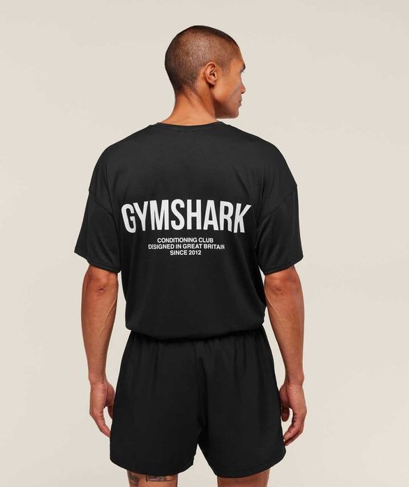 Оверсайз футболка Gymshark чоловіча / для тренувань та залу