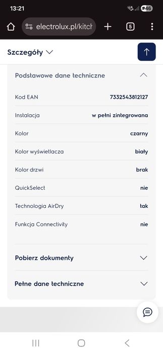 Zmywarka do zabudowy 60cm electrolux nowa