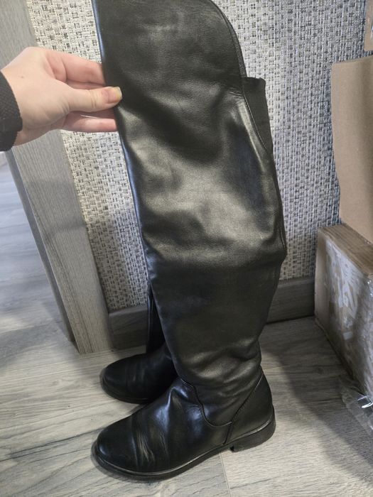 Жіночі шкіряні ботфорти, єврозима