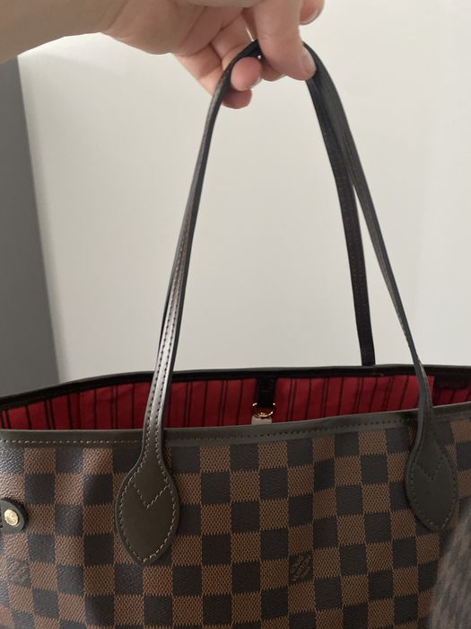 Louis Vuitton Neverfull MM skóra naturalna