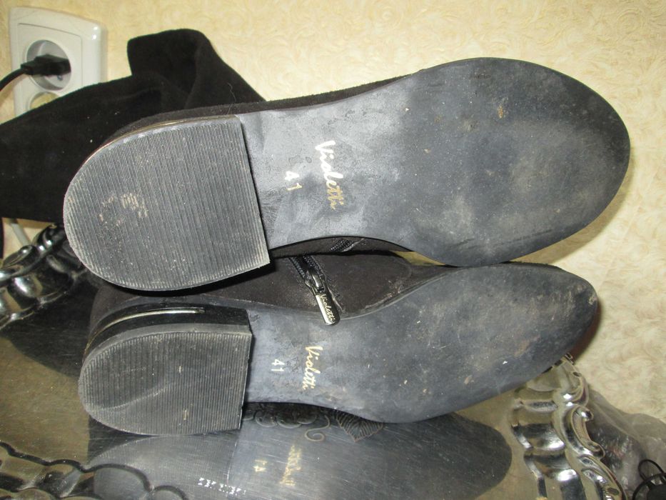 Женские демисезонные замшевые сапоги Violetti, р.41