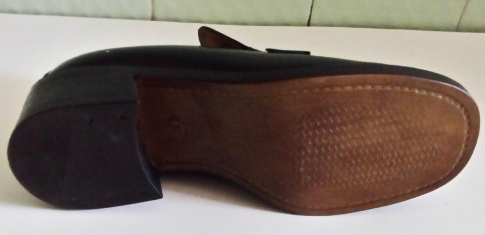 Nº37 Sapato CALAFE Preto Às Ouros Cabedal Novo Com Caixa