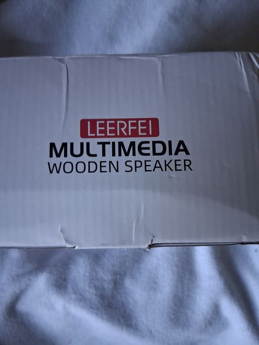 Colunas Multimédia em madeira Wooden Speaker Leerfei