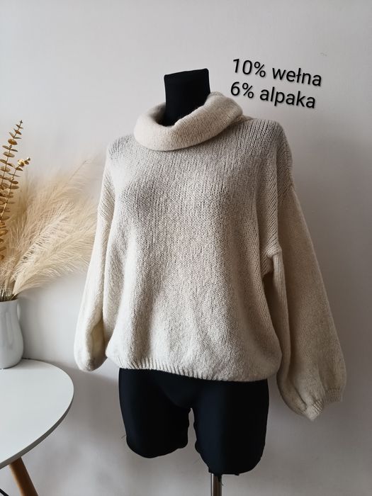 Sweter z wełną i alpaką