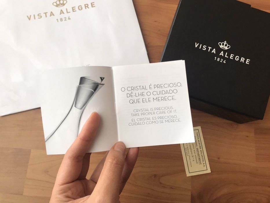 Taça Decorativa de cristal Coração Vista Alegre