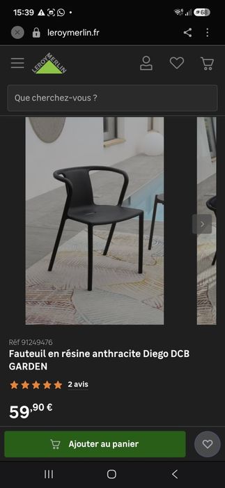 Cadeiras de jardim/restauração  + mesa