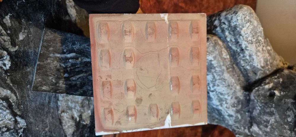 Ozdobny kafel płytka ceramiczna z orientalnym wzorem, prawdopodobnie.