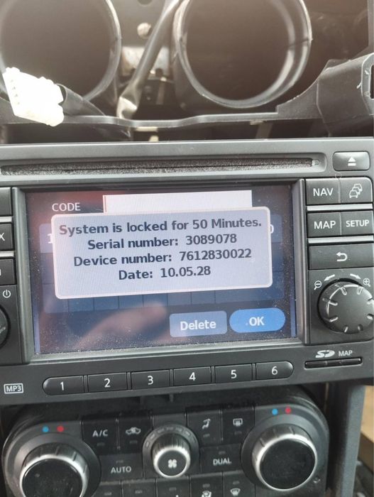 Розблокування магнітол VW RCD RNS 315 510 300 210 Skoda Audi Nissan