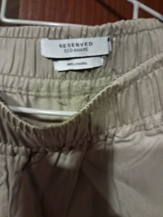 damskie szerokie spodnie letnie reserved