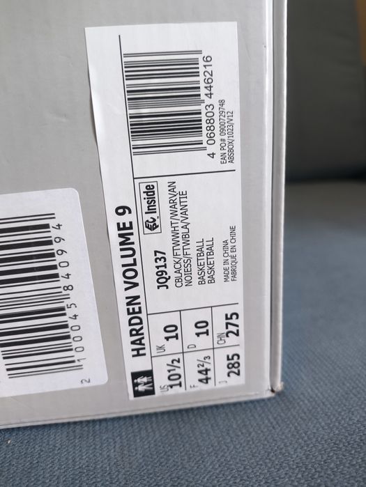 Buty do koszykówki Adidas Harden Vol 9 rozmiar 44,5